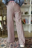 Marlowe Stripe Wide Leg Lounge Trouser Pink
